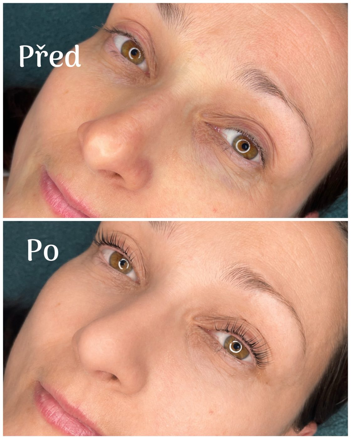 Lash lifting – před a po