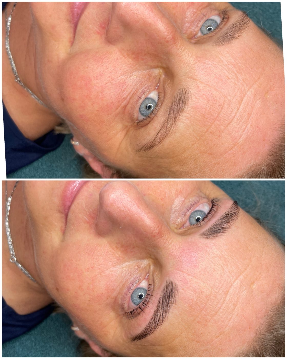 Lash lifting a úprava obočí – před a po